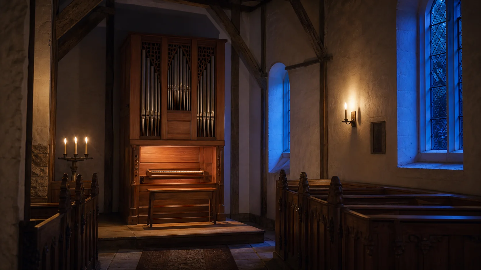Editorial pipe-organ study accompanying Martin Ott Opus 4