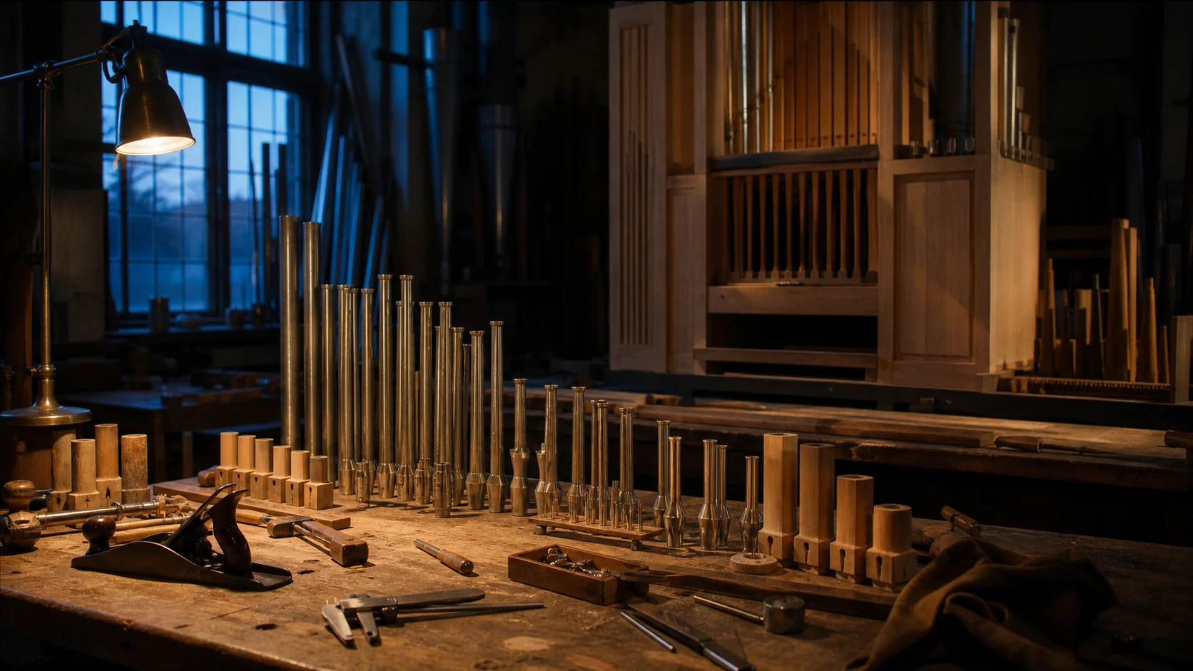Editorial pipe-organ study accompanying Martin Ott Opus 54