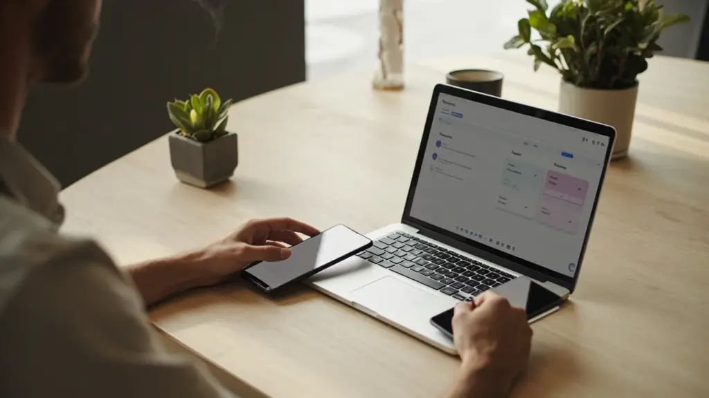 Person comparing Apple Music cost plans on a laptop