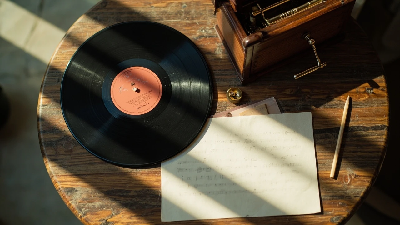 music go round concept illustrated with notes and circular motion