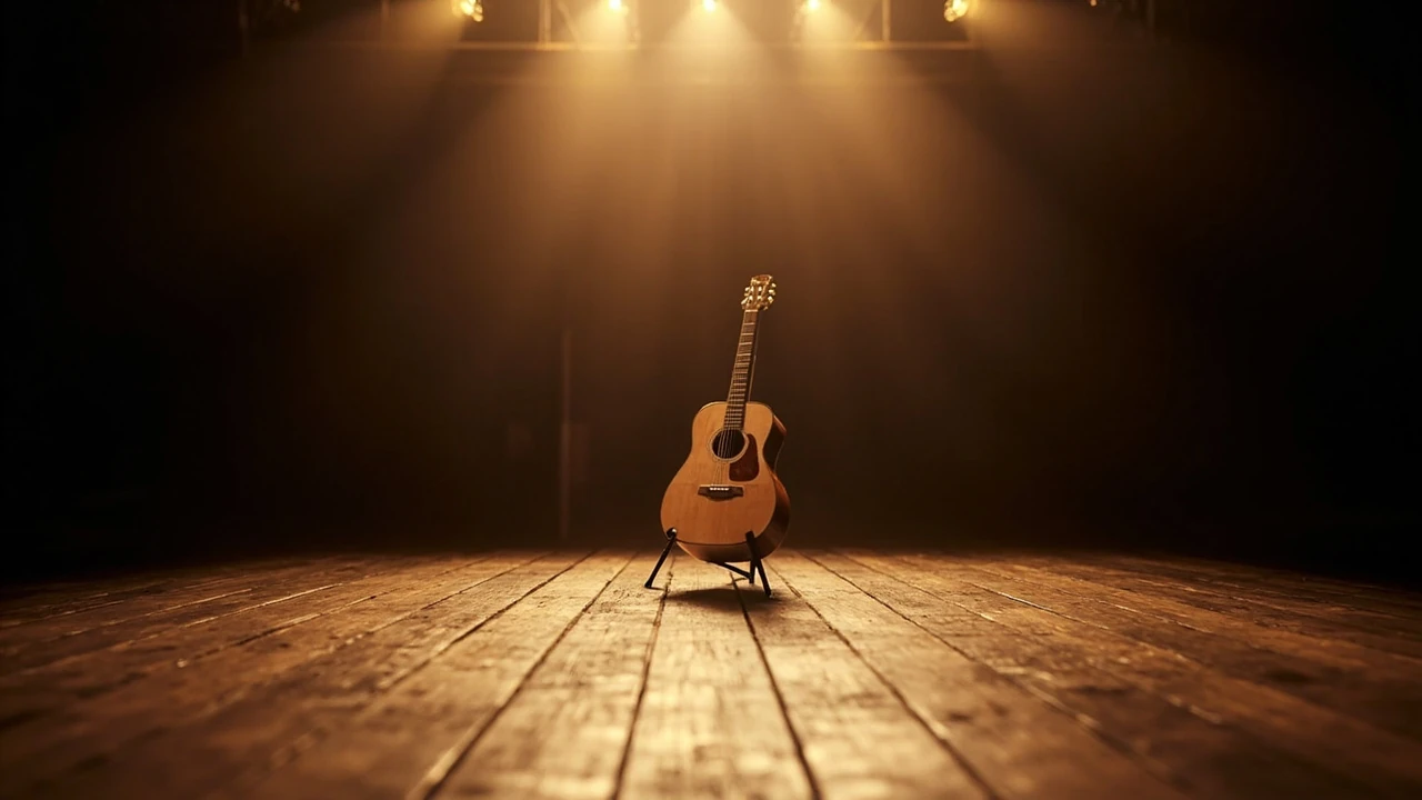 Jake Worthington music hiatus stage backdrop illustration